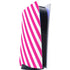 Pink and White Geometric Stripes PlayStation PS5 Skins